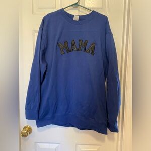 BNWOT Sparkly Glitter Mama Pullover Sweatshirt